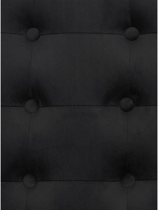 Lounger Avon bársony, fekete