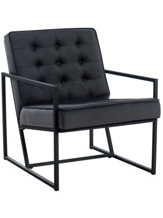 Lounger Avon bársony, szürke