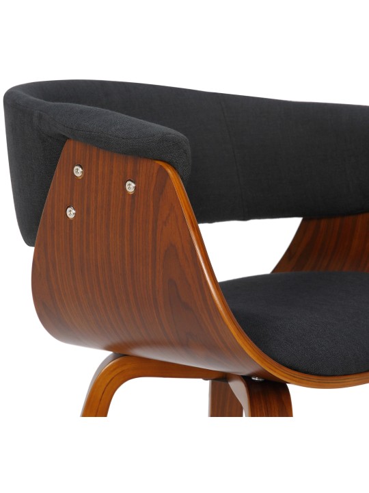 Szék Bruce szövet dió, fekete