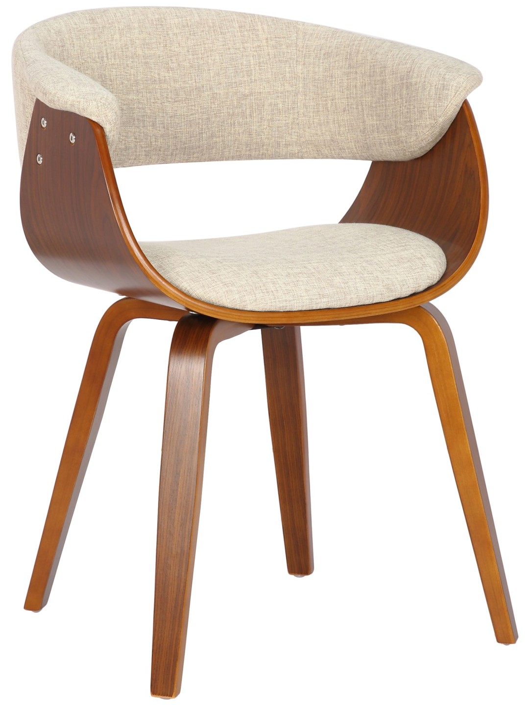 Szék Bruce szövet dió, krém