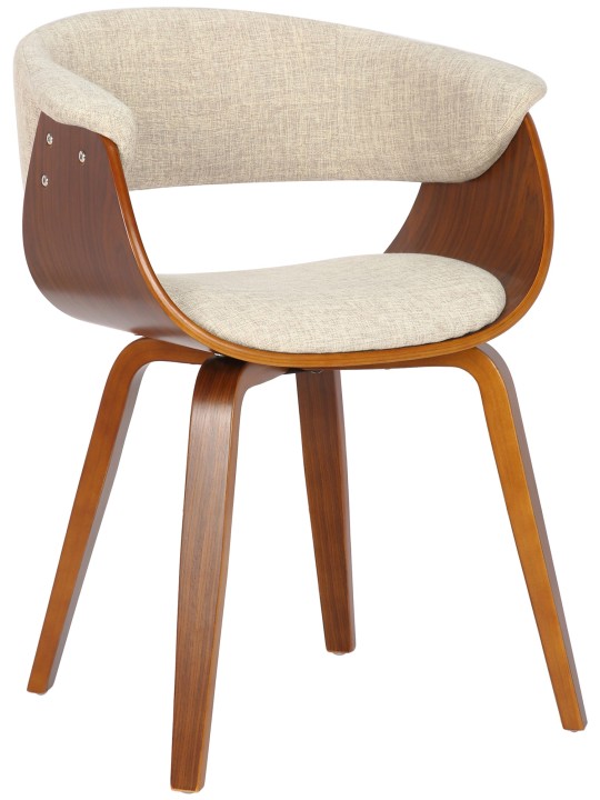 Szék Bruce szövet dió, krém