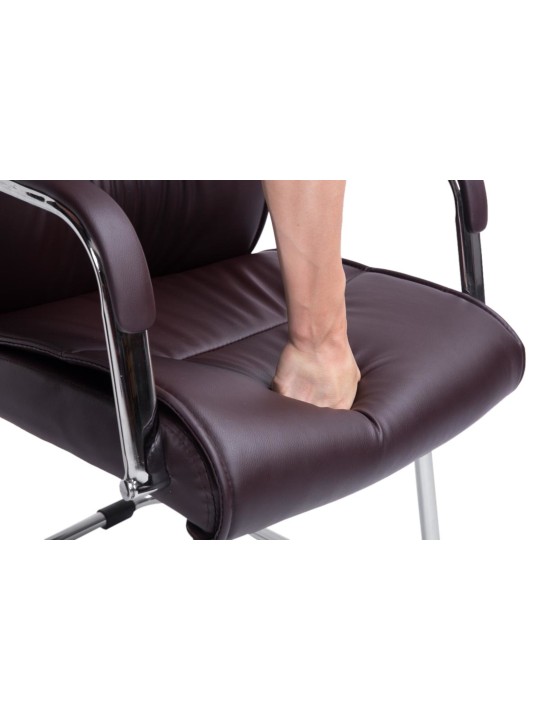 2 db-os Sievert látogatói szék készlet, barna