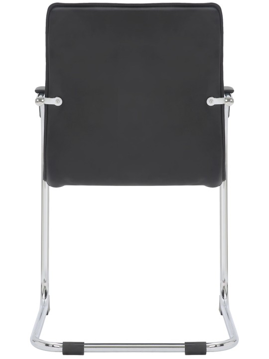 2 db Tira műbőr látogatószék szett, fekete