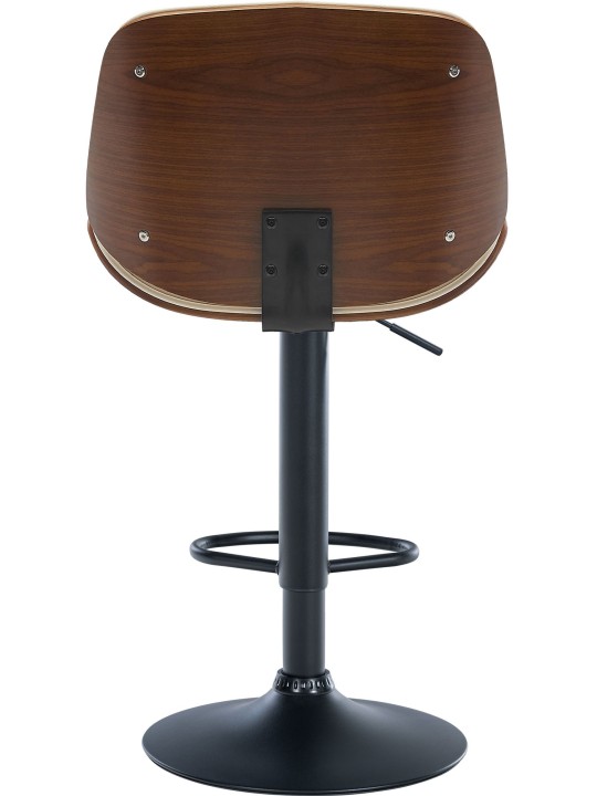 Bárszék Nova műbőr, dió/krém