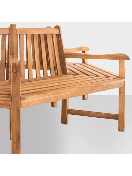 Sonja fapad karfával 200 cm, teak