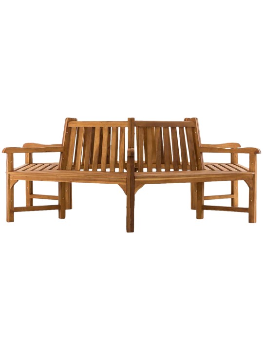 Sonja fa pad karfával 250 cm, teak