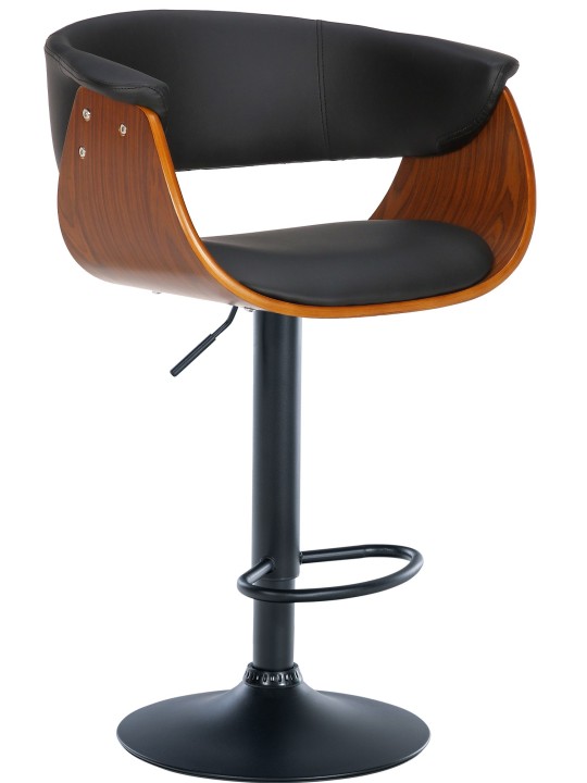 Bárszék Vestal műbőr, dió/fekete