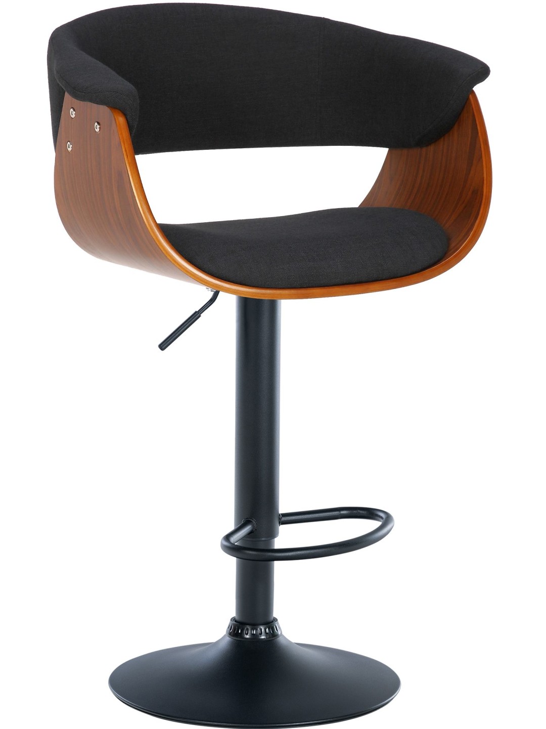 Bárszék Vestal szövet, dió/fekete