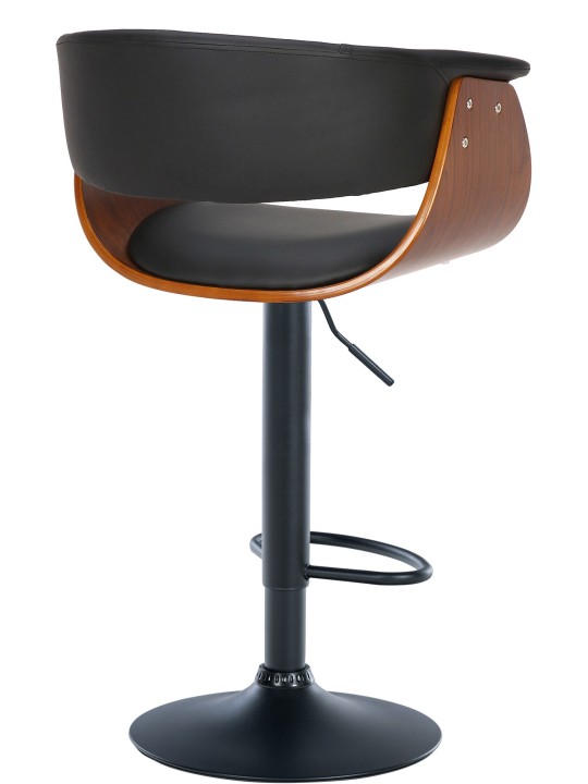 Bárszék Vestal műbőr, dió/fekete