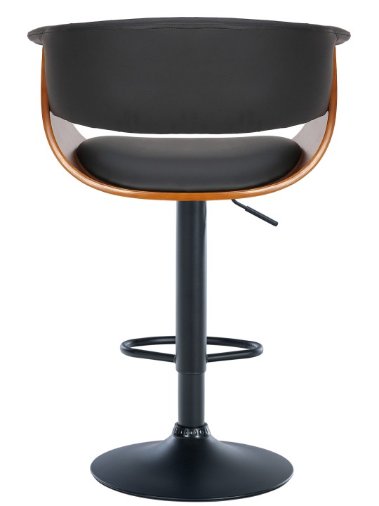 Bárszék Vestal műbőr, dió/fekete