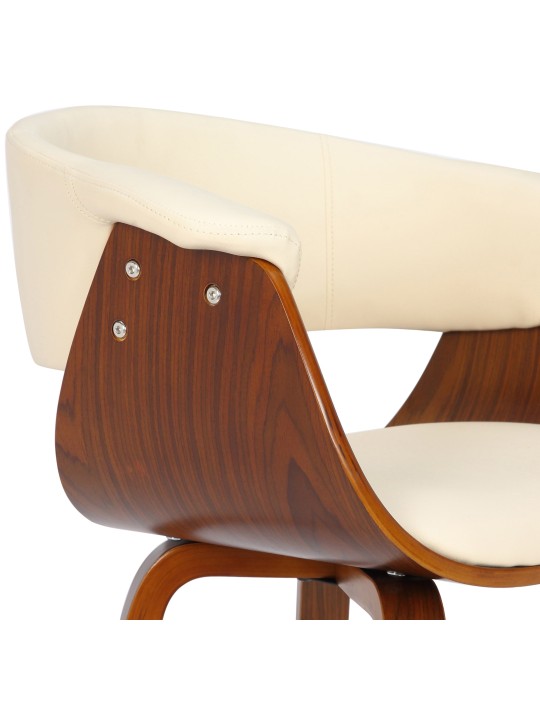 2 db székből álló szett Bruce műbőr dió, krém