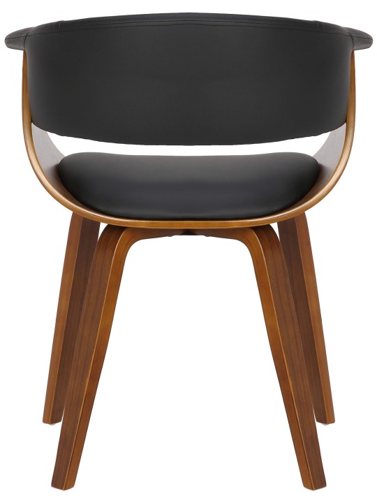 2 db székből álló szett Bruce műbőr dió, fekete