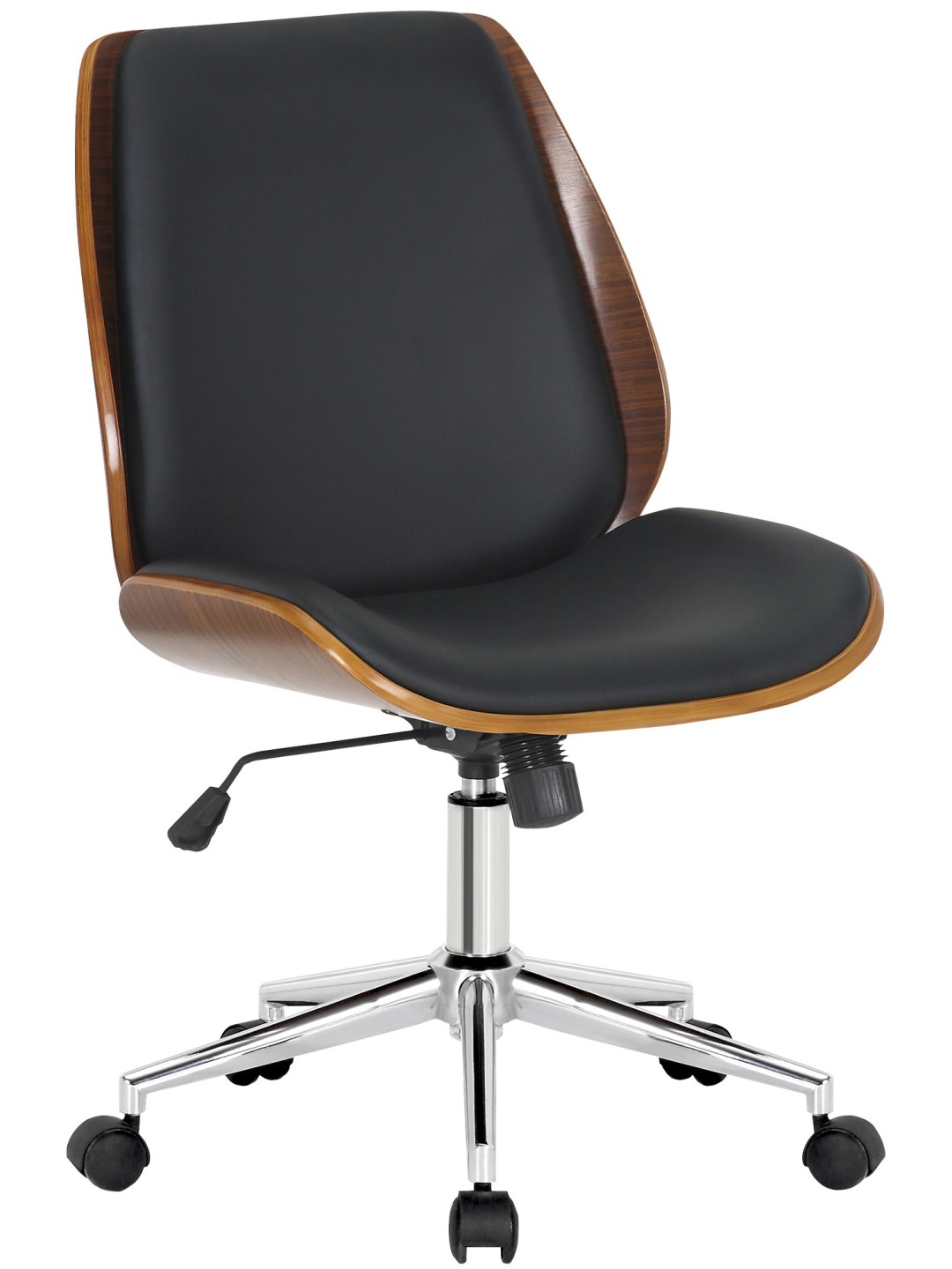 Irodai szék Mitch krómozott, dió/fekete