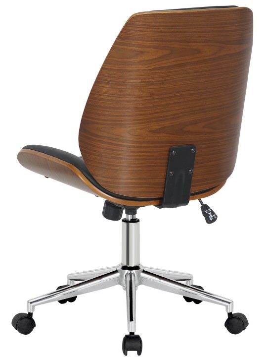 Irodai szék Mitch krómozott, dió/fekete