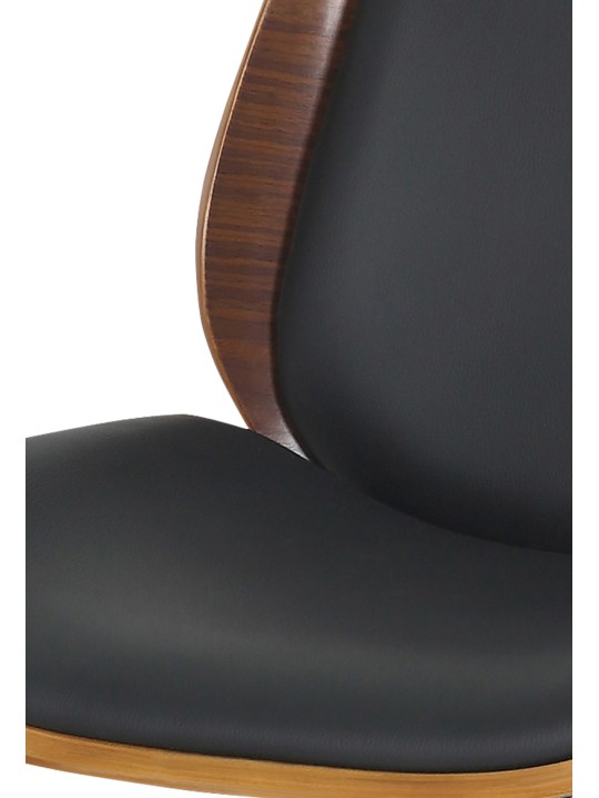 Irodai szék Mitch krómozott, dió/fekete