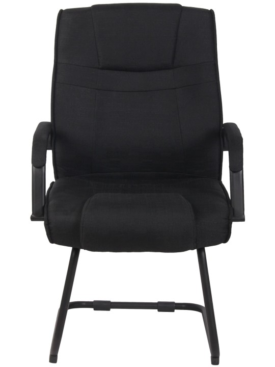Látogatószék Attila szövet, fekete/fekete