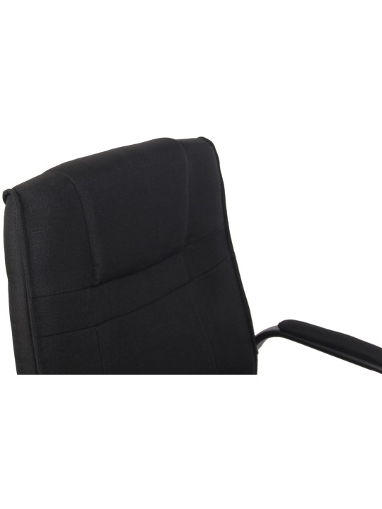 Látogatószék Attila szövet, fekete/fekete