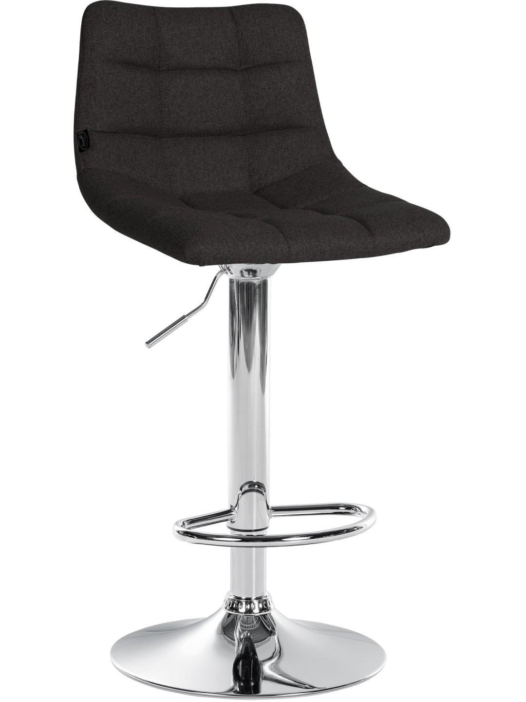 Bárszék Jerry szövet króm, fekete