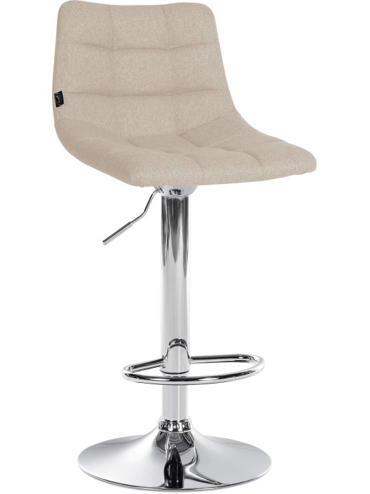 Bárszék Jerry szövet króm, krém