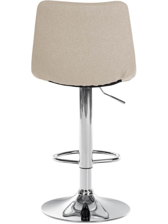 Bárszék Jerry szövet króm, krém