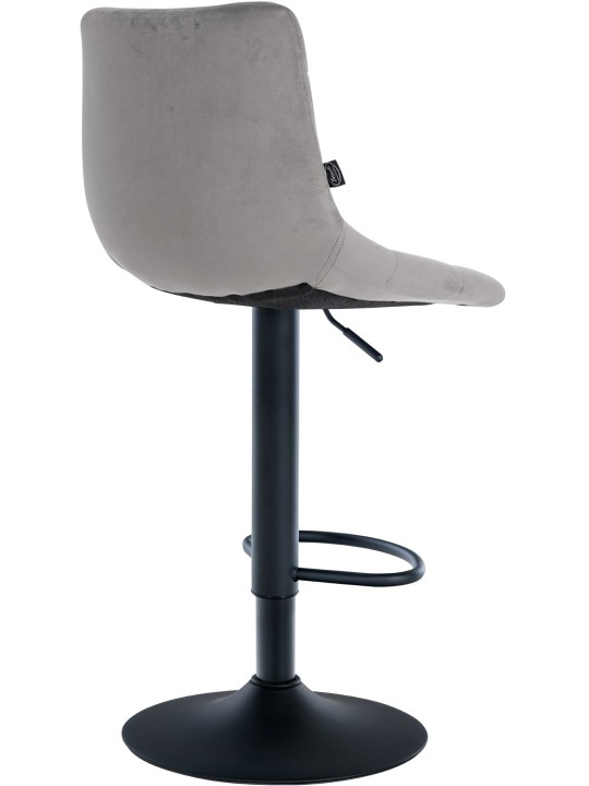 Jerry bársony bárszék, szürke