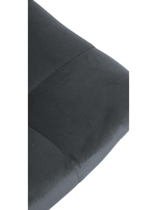 Jerry bársony bárszék, sötétszürke