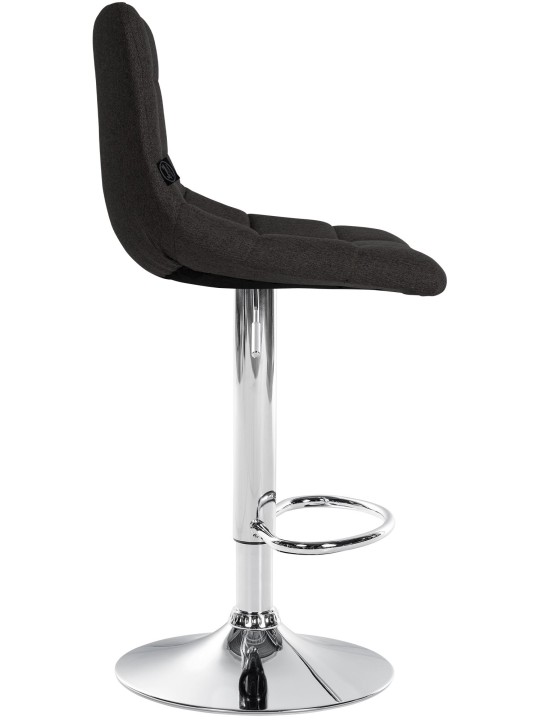 Bárszék Jerry szövet króm, fekete