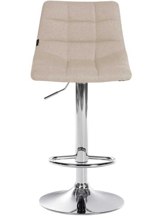 Bárszék Jerry szövet króm, krém