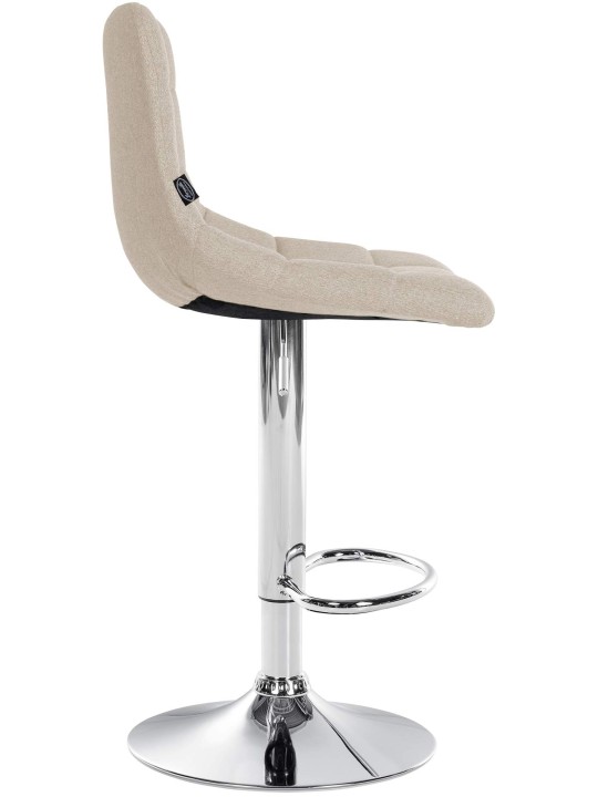 Bárszék Jerry szövet króm, krém