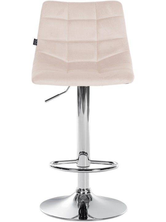 Bárszék Jerry bársony króm, bézs