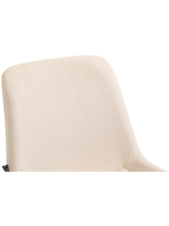 4db Victoria bársony étkezőszék készlet, krém