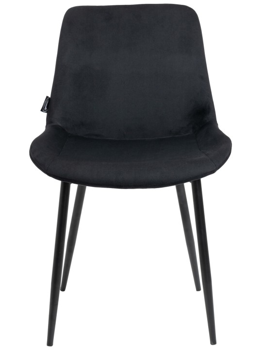 2 db-os étkezőszék szett Victoria bársony, fekete