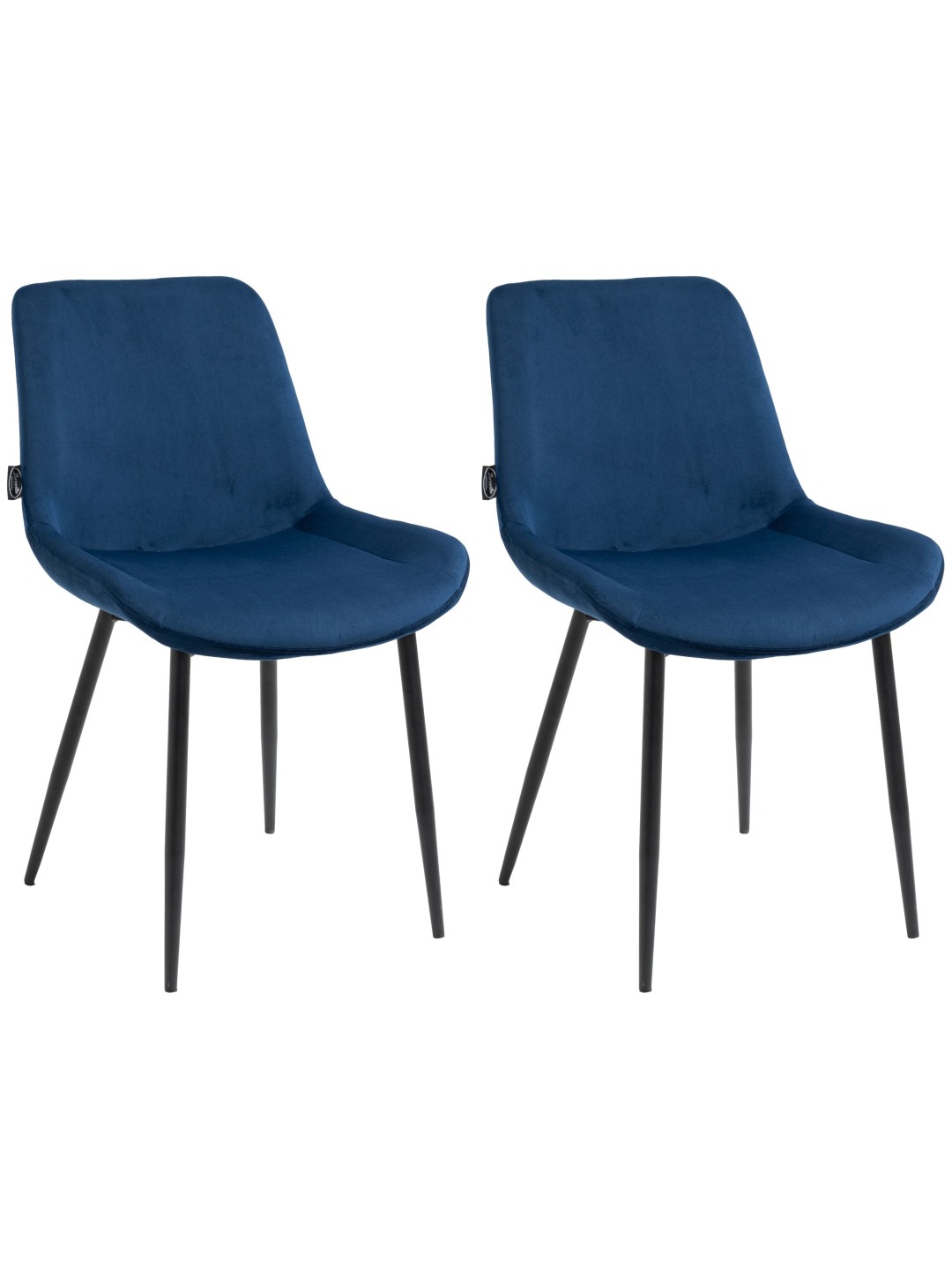 2 db-os étkezőszék szett Victoria bársony, kék