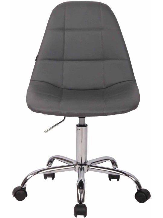 Reims műbőr irodai szék, szürke