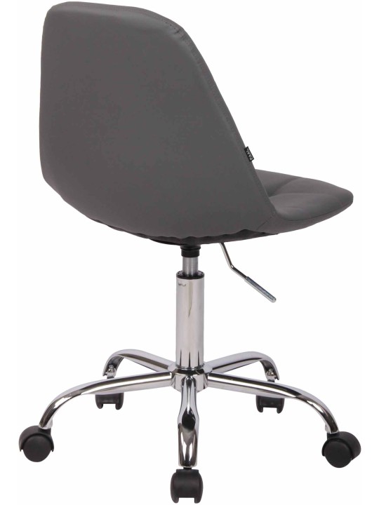 Reims műbőr irodai szék, szürke