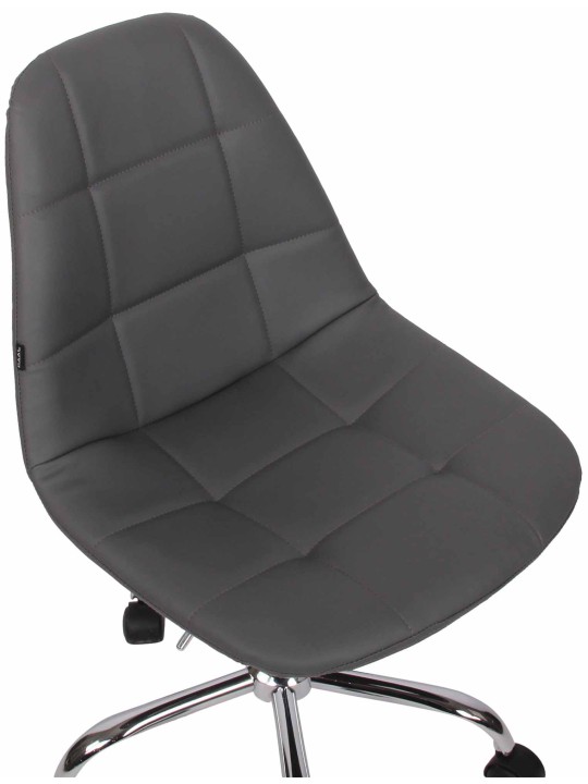 Reims műbőr irodai szék, szürke