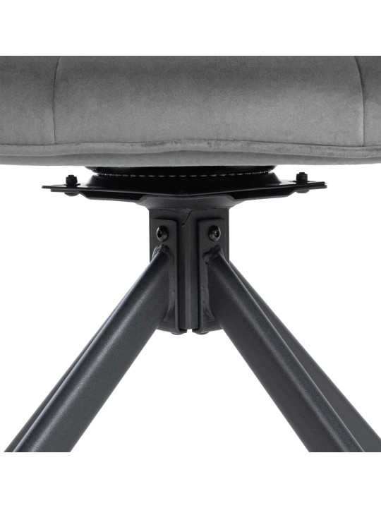 Westport bársony szék, szürke