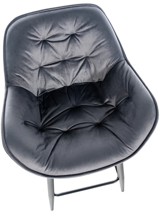 Bárszék Gibson 76 bársony, sötétszürke