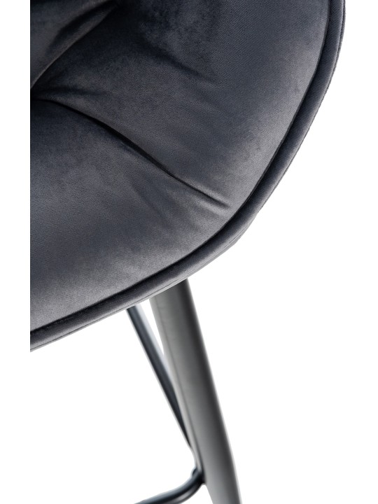 Bárszék Gibson 76 bársony, sötétszürke