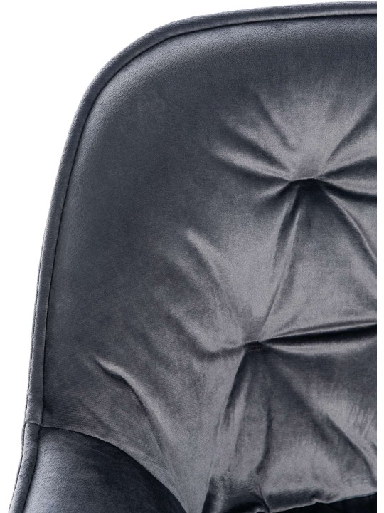 Bárszék Gibson 76 bársony, sötétszürke