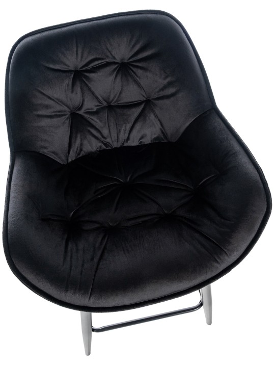 Bárszék Gibson 76 bársony, fekete