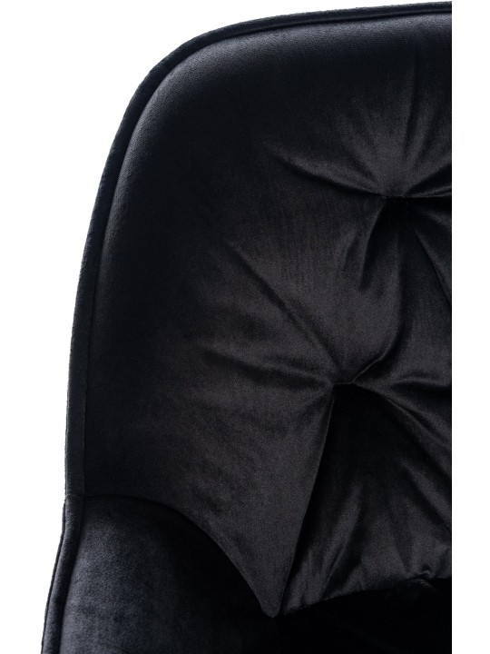 Bárszék Gibson 76 bársony, fekete