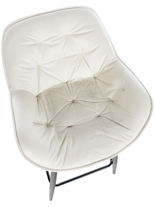 Bárszék Gibson 76 bársony, krém