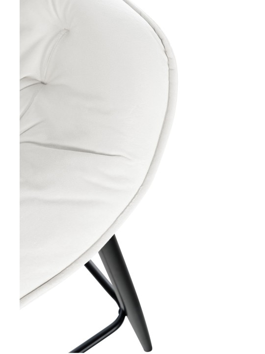 Bárszék Gibson 76 bársony, krémfehér