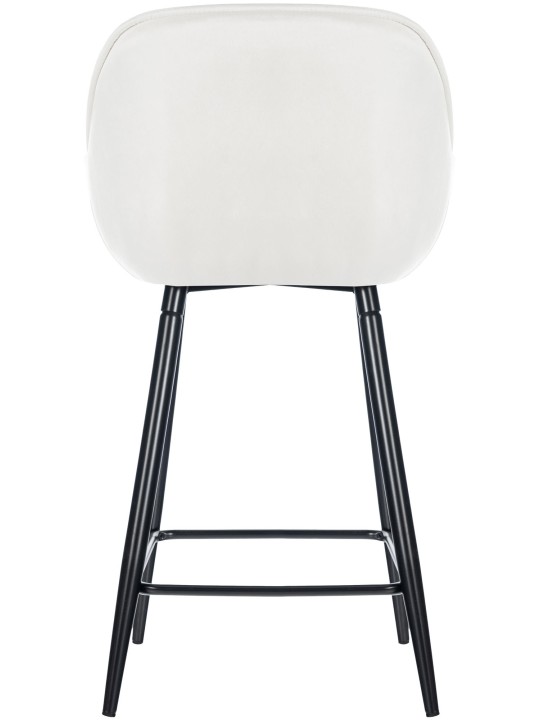 2 db bárszék szett Gibson 76 bársony, krémfehér