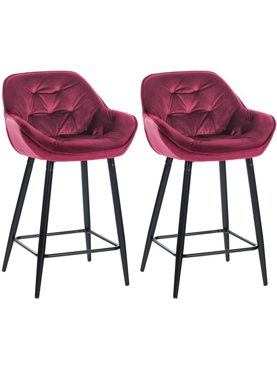 2 db bárszék szett Gibson 76 bársony, lila