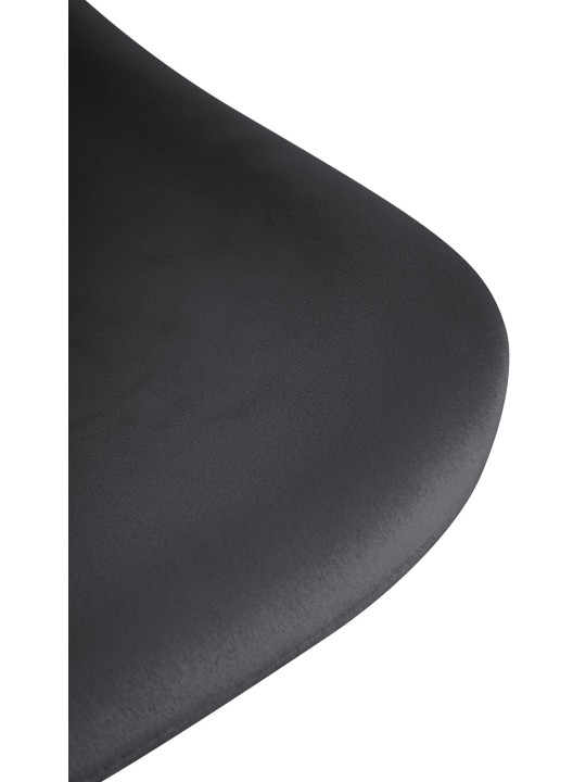 2 db bárszék szett Loft bársony, fekete