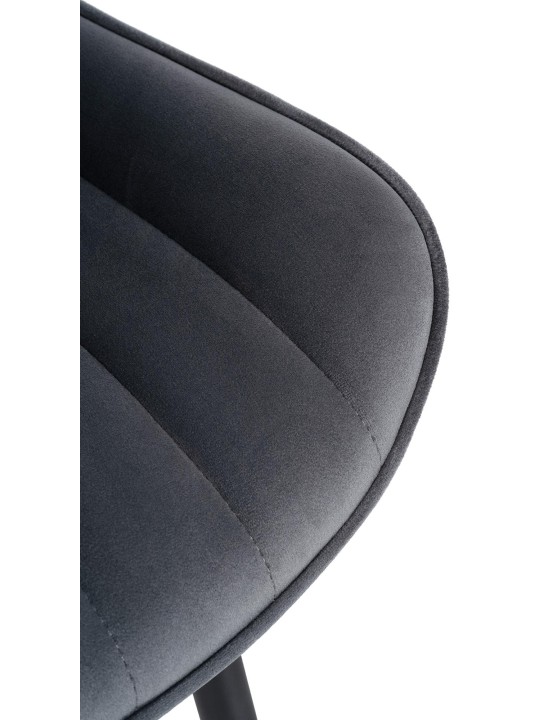Largo bársony szék, sötétszürke
