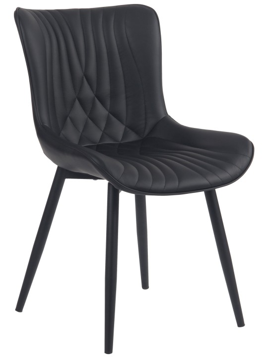 Brady műbőr szék, fekete