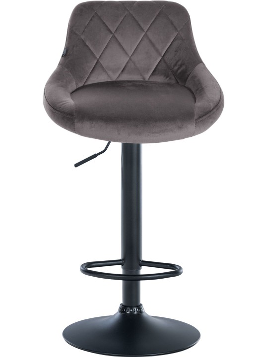 Bárszék Lazio bársony, szürke